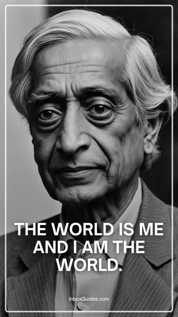 The world is me and I am the world